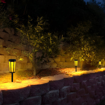 Hexagon Hollow Outdoor Solar Pathway Light - Waterproof Landscape Lighting-Orizon Depot