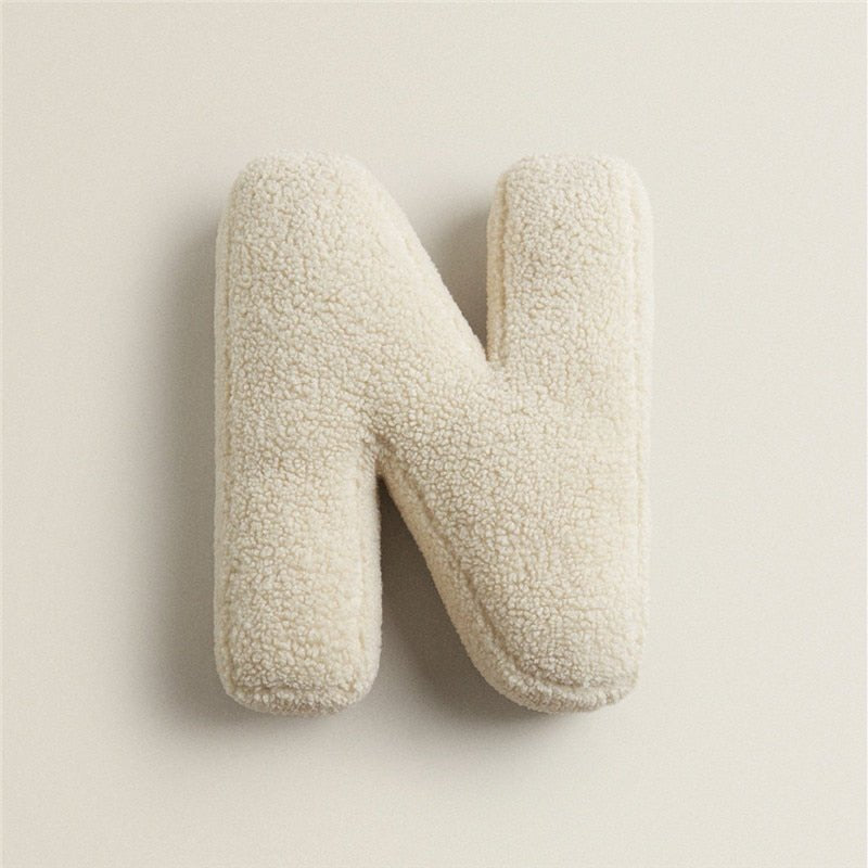 Soft Plush Letter Pillow for Bedroom and Kids' Room Decor-Orizon Depot