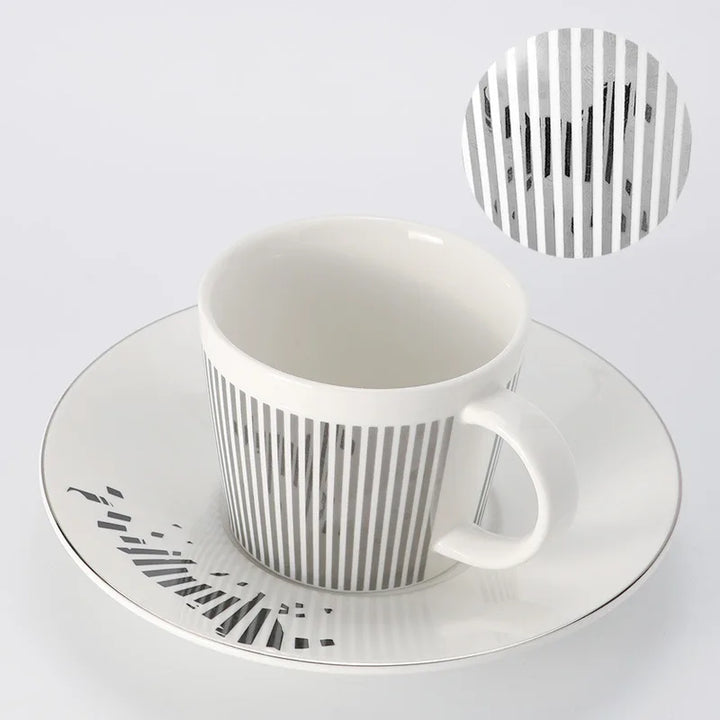 Creative Dynamic SLR Leopard Anamorphic Zebra Coffee Tea Cup Set-Orizon Depot