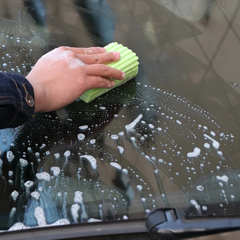 High-Absorbency Wavy Car Wash Sponge for Auto Detailing-Orizon Depot