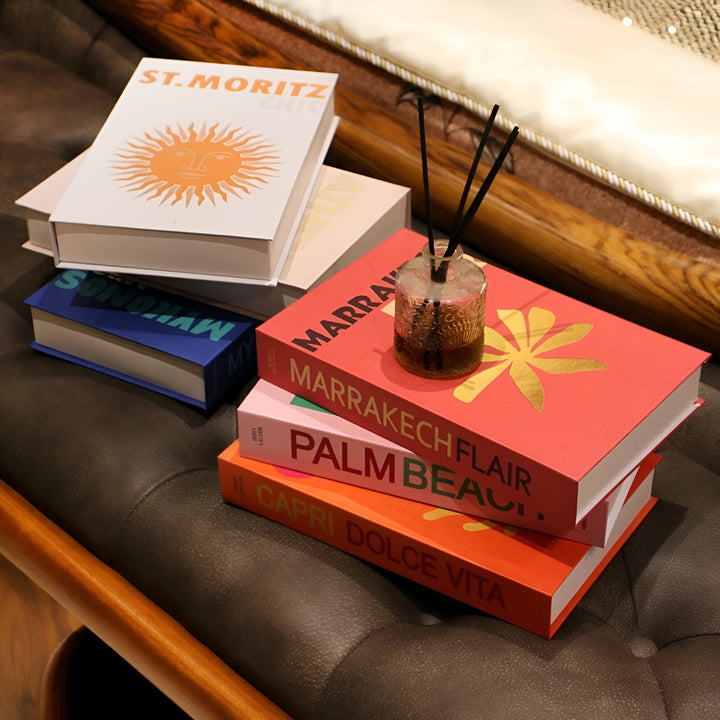 Chic Faux Decorative Books - Stylish Coffee Table Decor-Orizon Depot