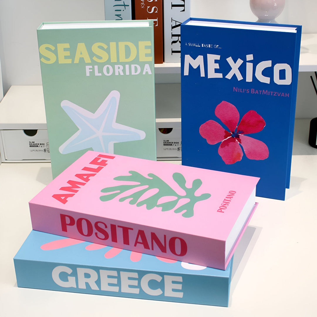 Chic Faux Decorative Books - Stylish Coffee Table Decor-Orizon Depot