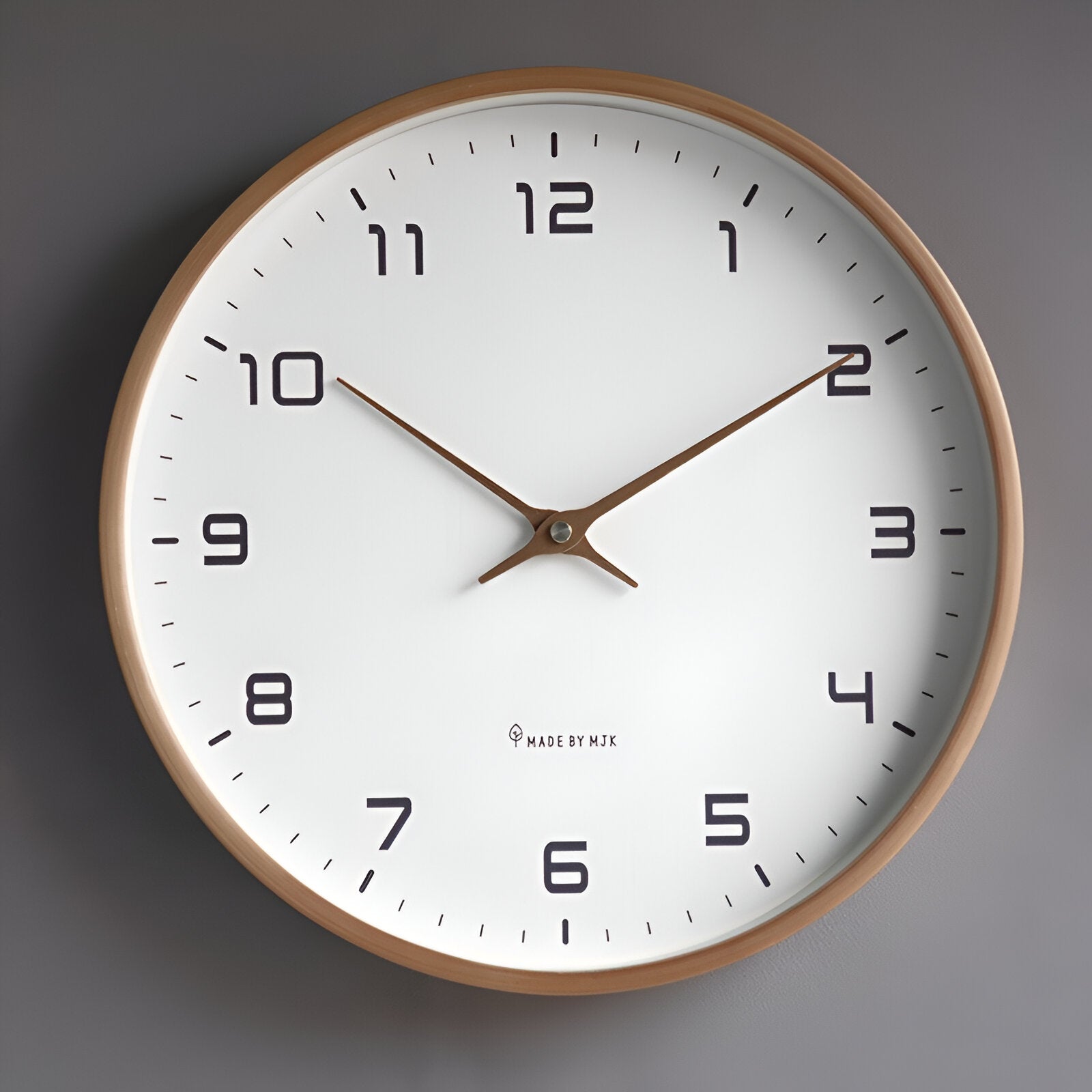 Minimalist Wood Frame Nordic Wall Clock-Orizon Depot