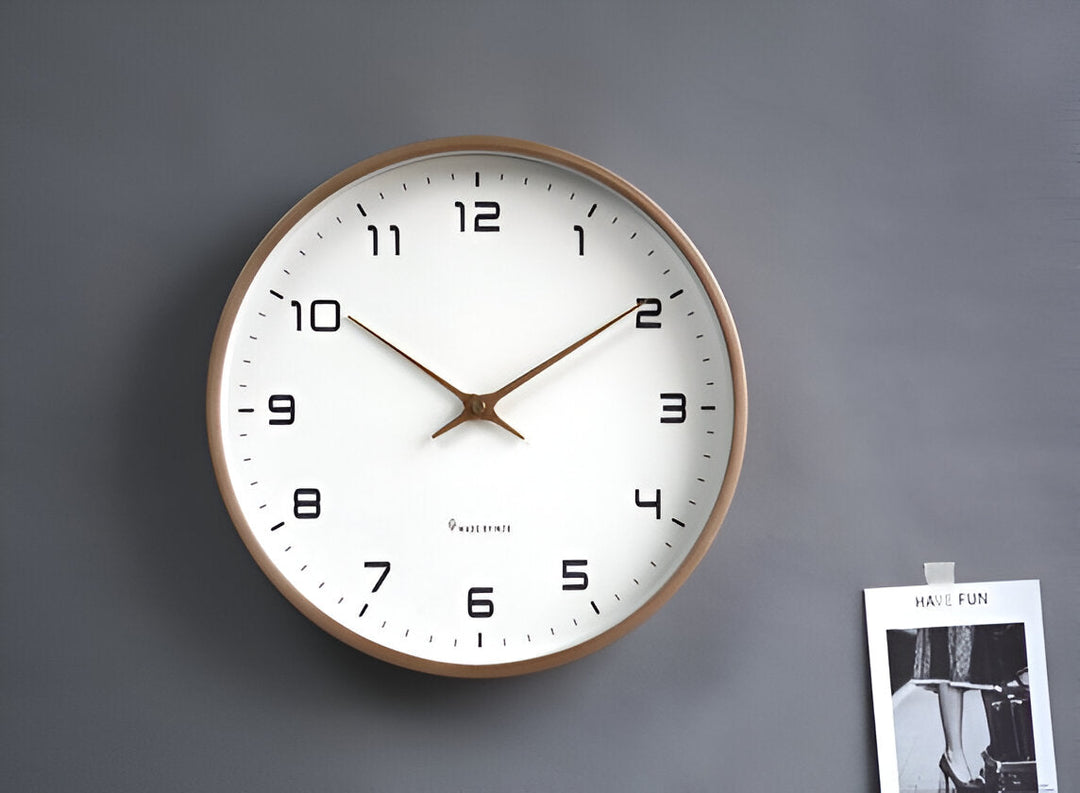 Minimalist Wood Frame Nordic Wall Clock-Orizon Depot