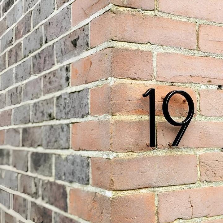 Modern Black Full House Number Sign - Stylish Home Address Plaque-Orizon Depot