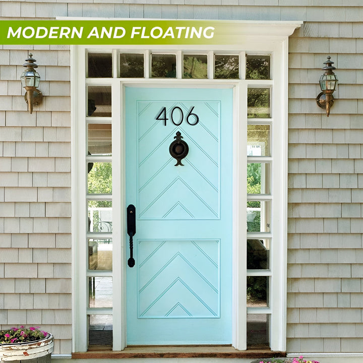 Modern Black Full House Number Sign - Stylish Home Address Plaque-Orizon Depot