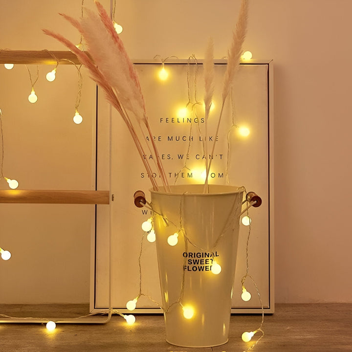 Decorative LED String Lights - Ball, Flower, Star, Snowflake Design-Orizon Depot