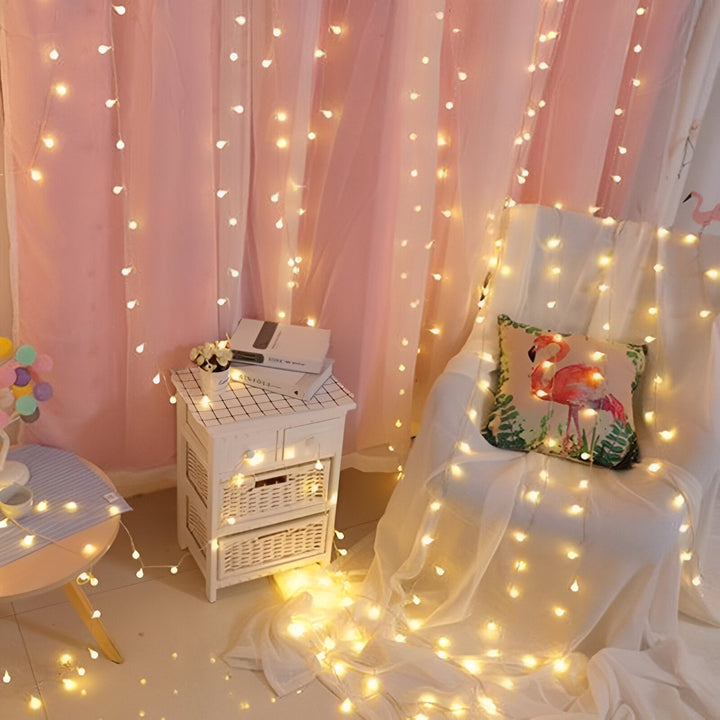 Decorative LED String Lights - Ball, Flower, Star, Snowflake Design-Orizon Depot