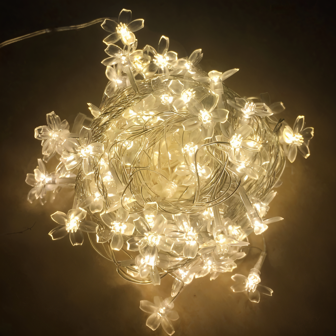 Decorative LED String Lights - Ball, Flower, Star, Snowflake Design-Orizon Depot