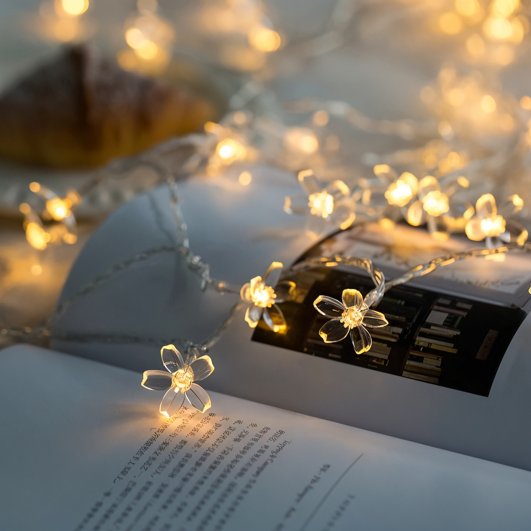 Decorative LED String Lights - Ball, Flower, Star, Snowflake Design-Orizon Depot