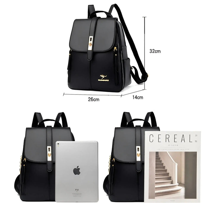 Luxurious High-Quality Leather Women's Backpack for Everyday Use-Orizon Depot