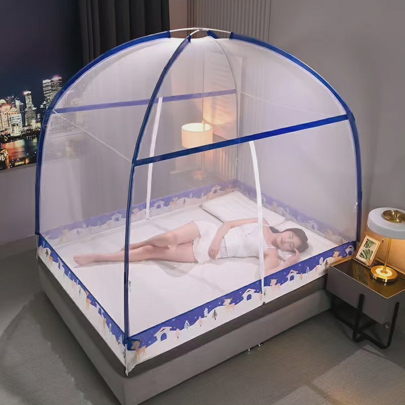 Collapsible Black Mosquito Net (5x6) for Easy Setup and Storage-Orizon Depot
