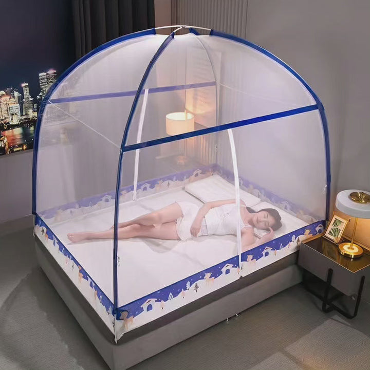 Collapsible Black Mosquito Net (5x6) for Easy Setup and Storage-Orizon Depot