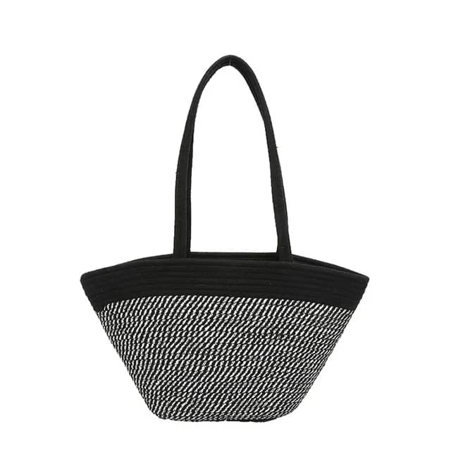 Straw Woven Tote Bag for Stylish Everyday Use-Orizon Depot