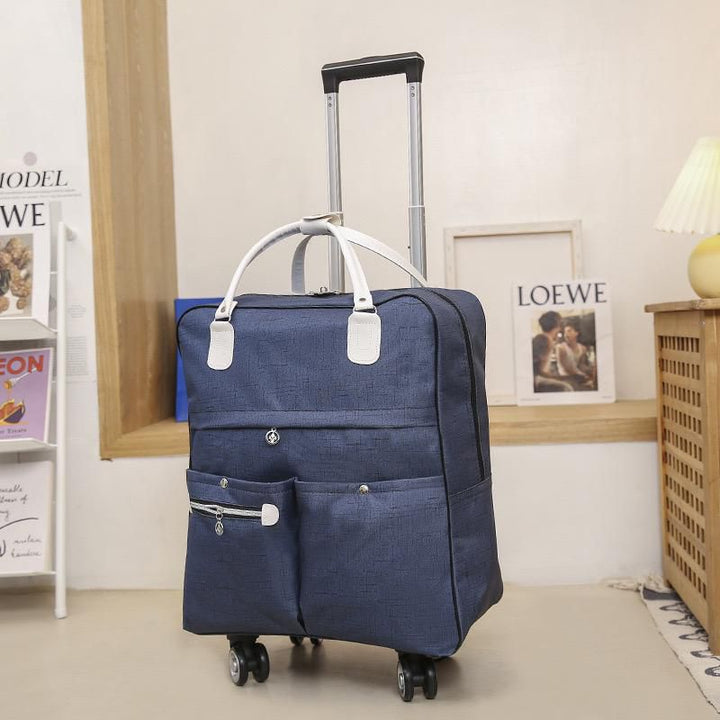 Travel Trolley Bag with Shoulder Strap - Carry-On Luggage-Orizon Depot