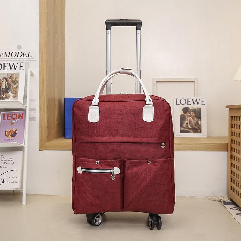 Travel Trolley Bag with Shoulder Strap - Carry-On Luggage-Orizon Depot