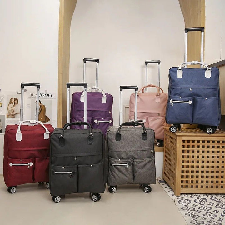 Travel Trolley Bag with Shoulder Strap - Carry-On Luggage-Orizon Depot