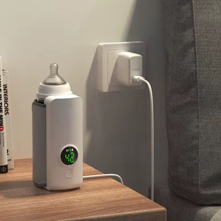 Rechargeable Portable Travel Bottle Warmer - Black-Orizon Depot