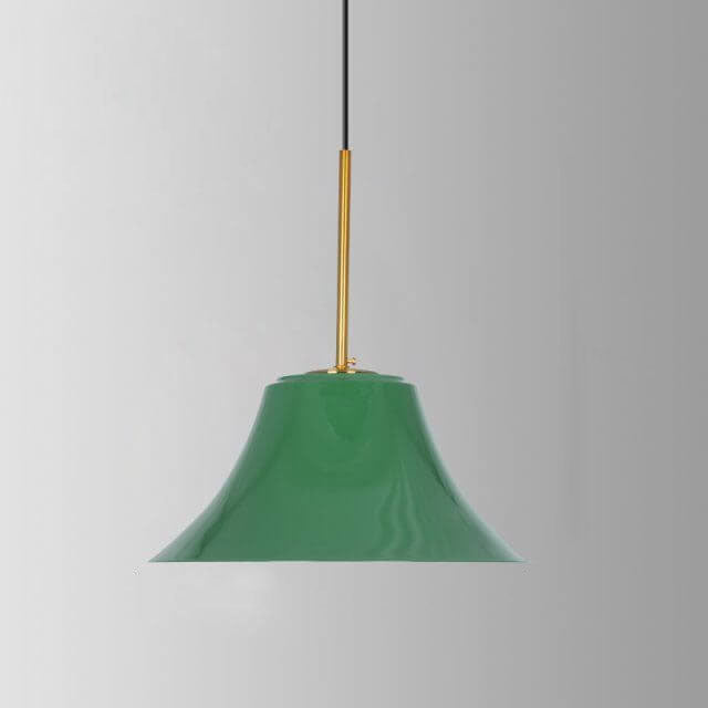Industrial Vintage Green Iron Dome Pendant Light-Orizon Depot