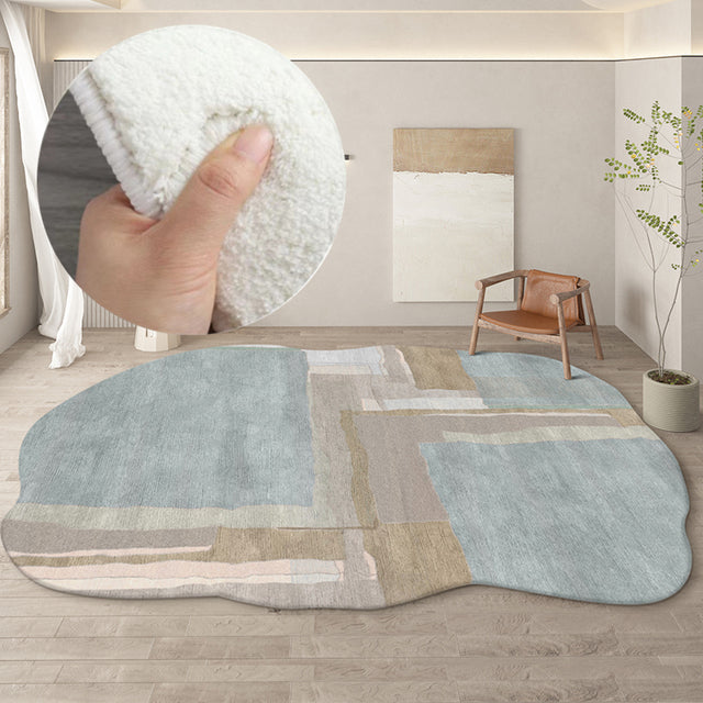Irregular Round Rug for Stylish Home Decoration-Orizon Depot