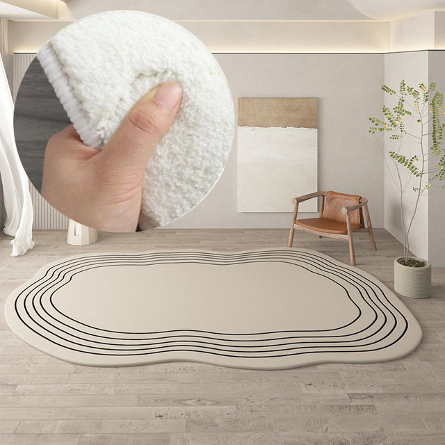 Irregular Round Rug for Stylish Home Decoration-Orizon Depot