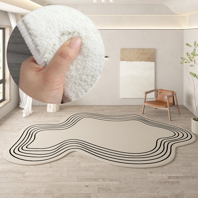 Irregular Round Rug for Stylish Home Decoration-Orizon Depot