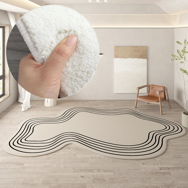 Irregular Round Rug for Stylish Home Decoration-Orizon Depot