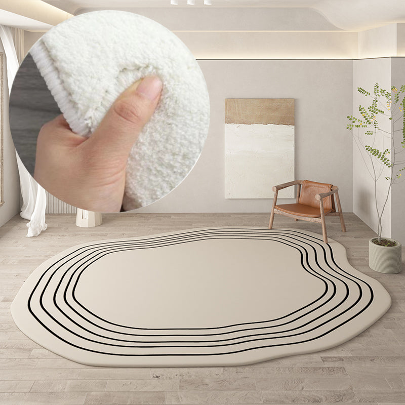 Irregular Round Rug for Stylish Home Decoration-Orizon Depot