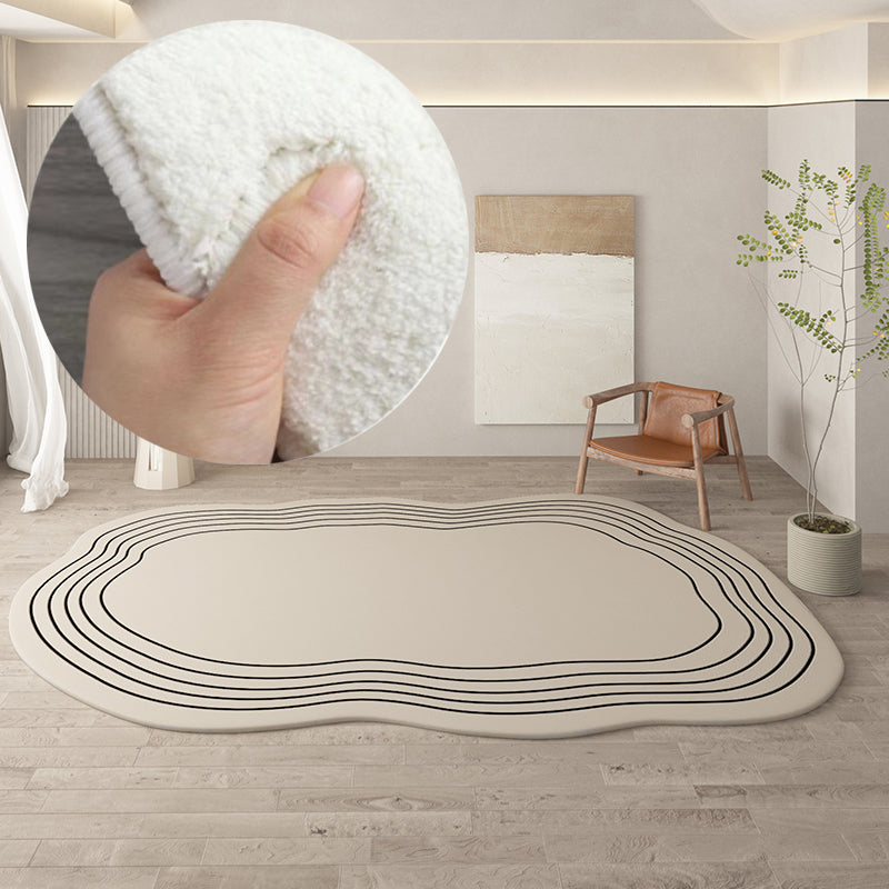 Irregular Round Rug for Stylish Home Decoration-Orizon Depot