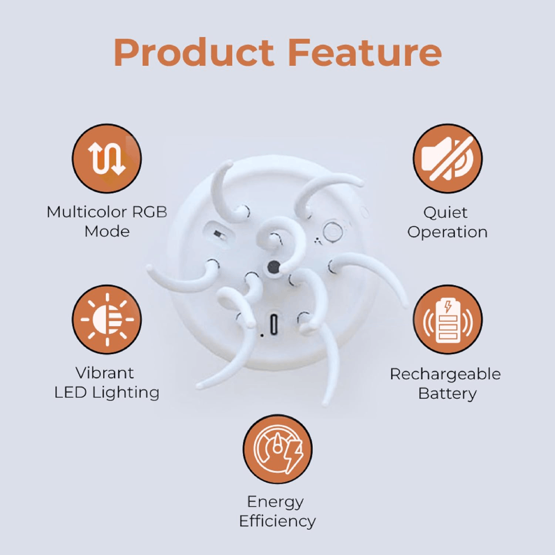 Color-Changing LED Jellyfish Night Light