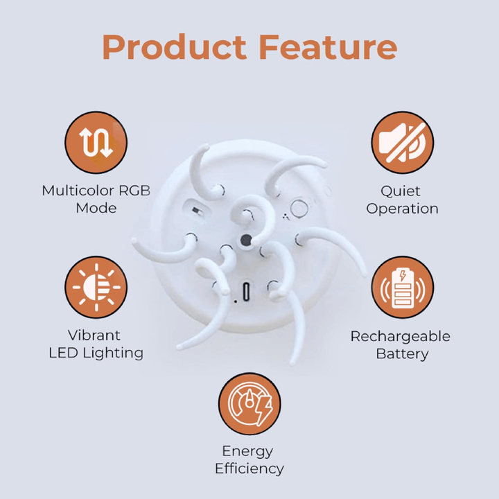 Color-Changing LED Jellyfish Night Light