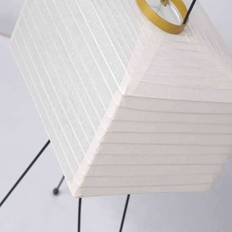Japanese Creative Paper Floor Lamp with Tripod Design-Orizon Depot