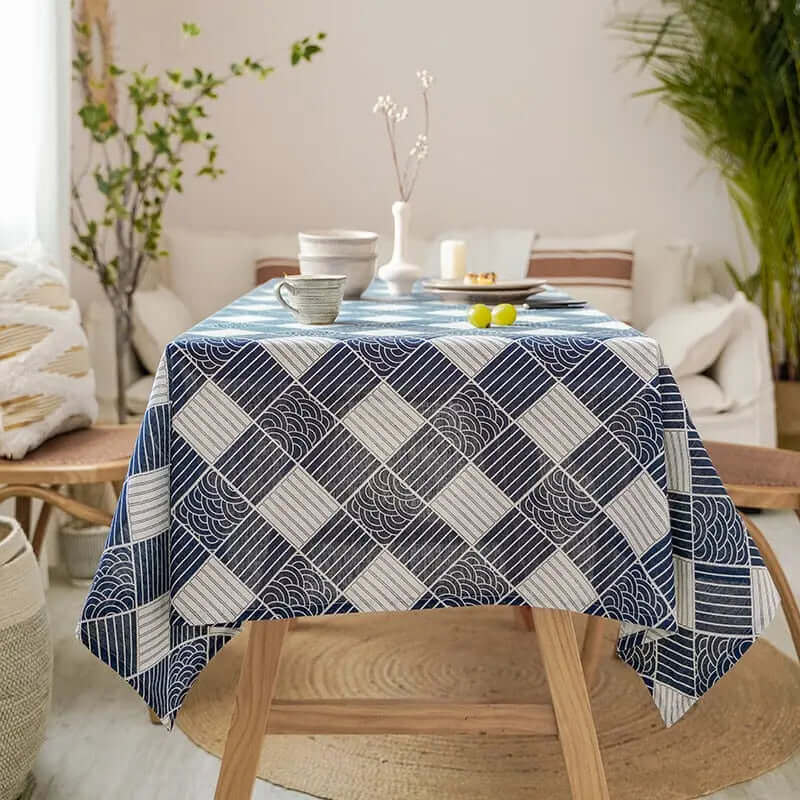 Japanese Style Linen Tablecloth for Elegant Dining Decor-Orizon Depot