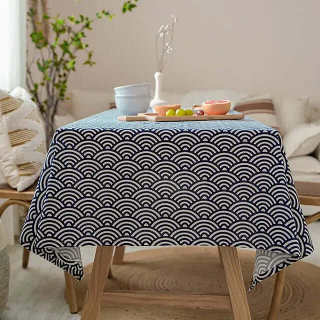 Japanese Style Linen Tablecloth for Elegant Dining Decor-Orizon Depot