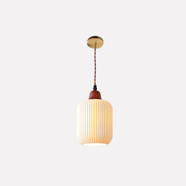 Japanese Vintage Ceramic Dome Pendant Light-Orizon Depot