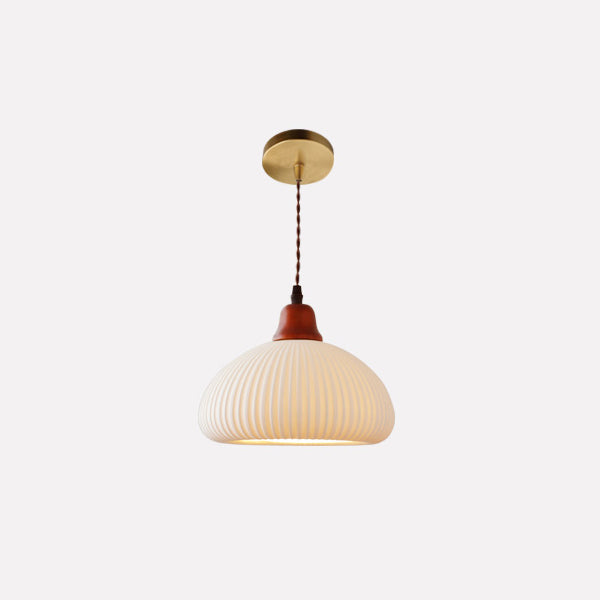 Japanese Vintage Ceramic Dome Pendant Light-Orizon Depot