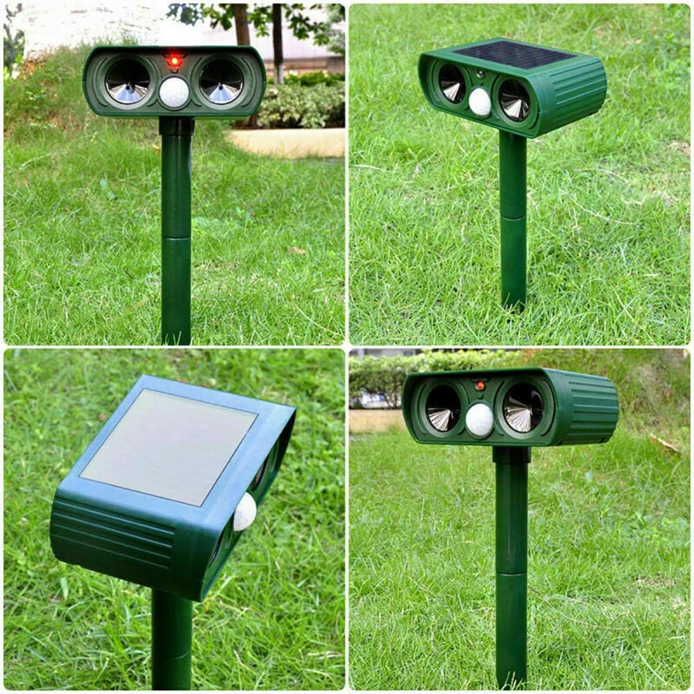 Solar-Powered Ultrasonic Pest Repeller for Outdoor Use