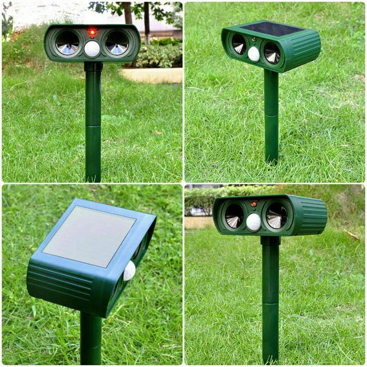 Solar-Powered Ultrasonic Pest Repeller for Outdoor Use