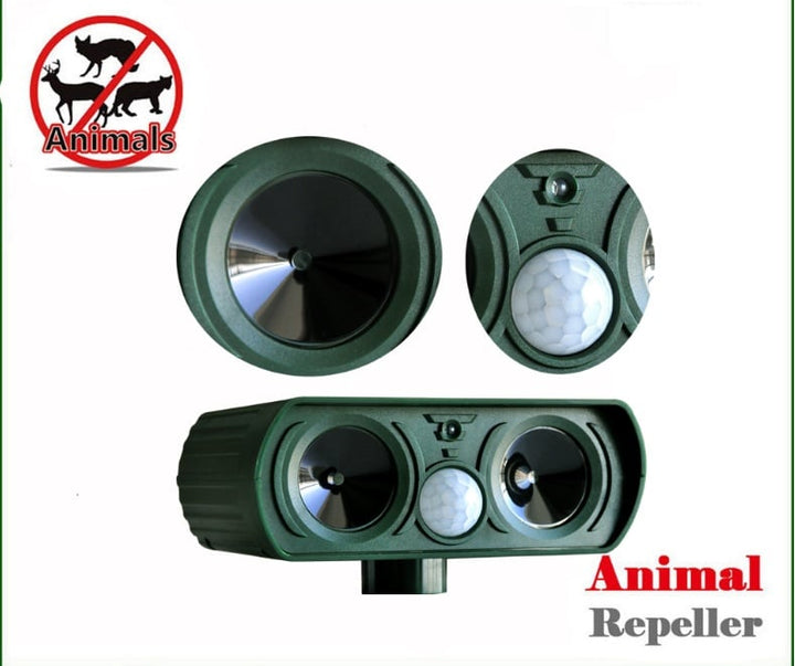 Solar-Powered Ultrasonic Pest Repeller for Outdoor Use
