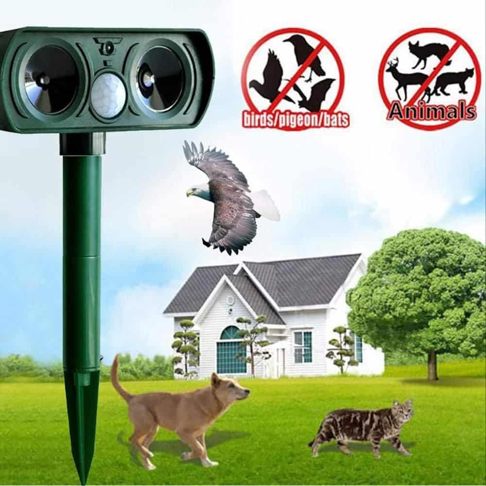 Solar-Powered Ultrasonic Pest Repeller for Outdoor Use