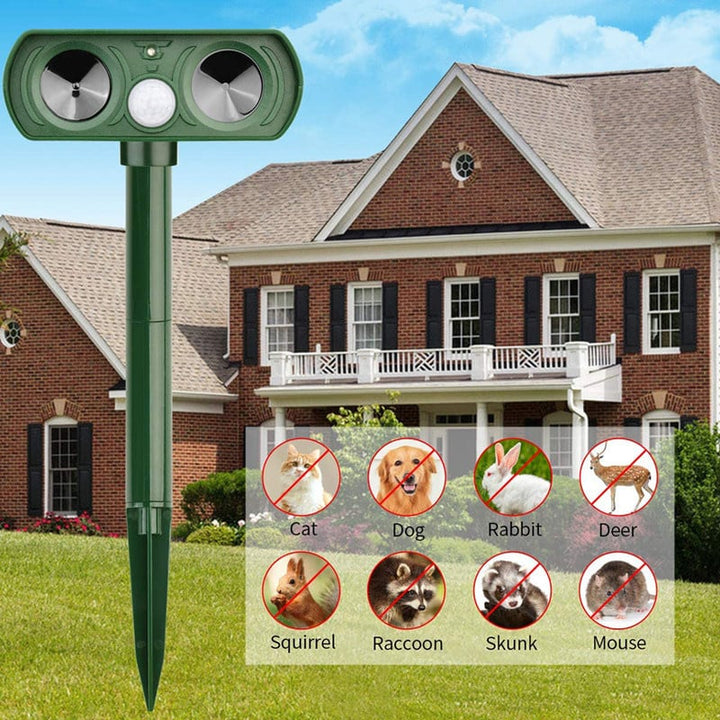 Solar-Powered Ultrasonic Pest Repeller for Outdoor Use