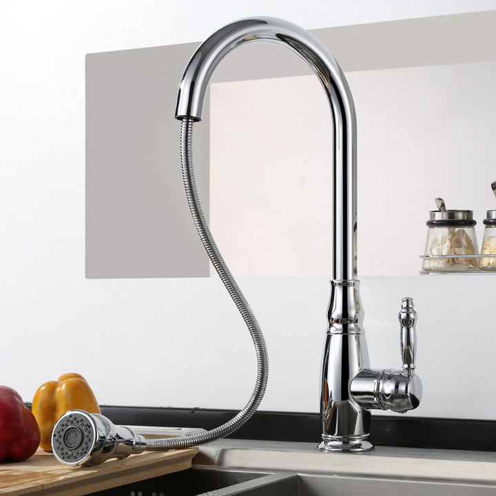 Retractable Kitchen Faucet - Modern Design for Easy Use-Orizon Depot
