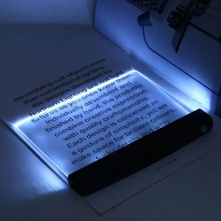 LED Reading Lamp Flat Panel – Night Light with 2 Brightness Levels-Orizon Depot