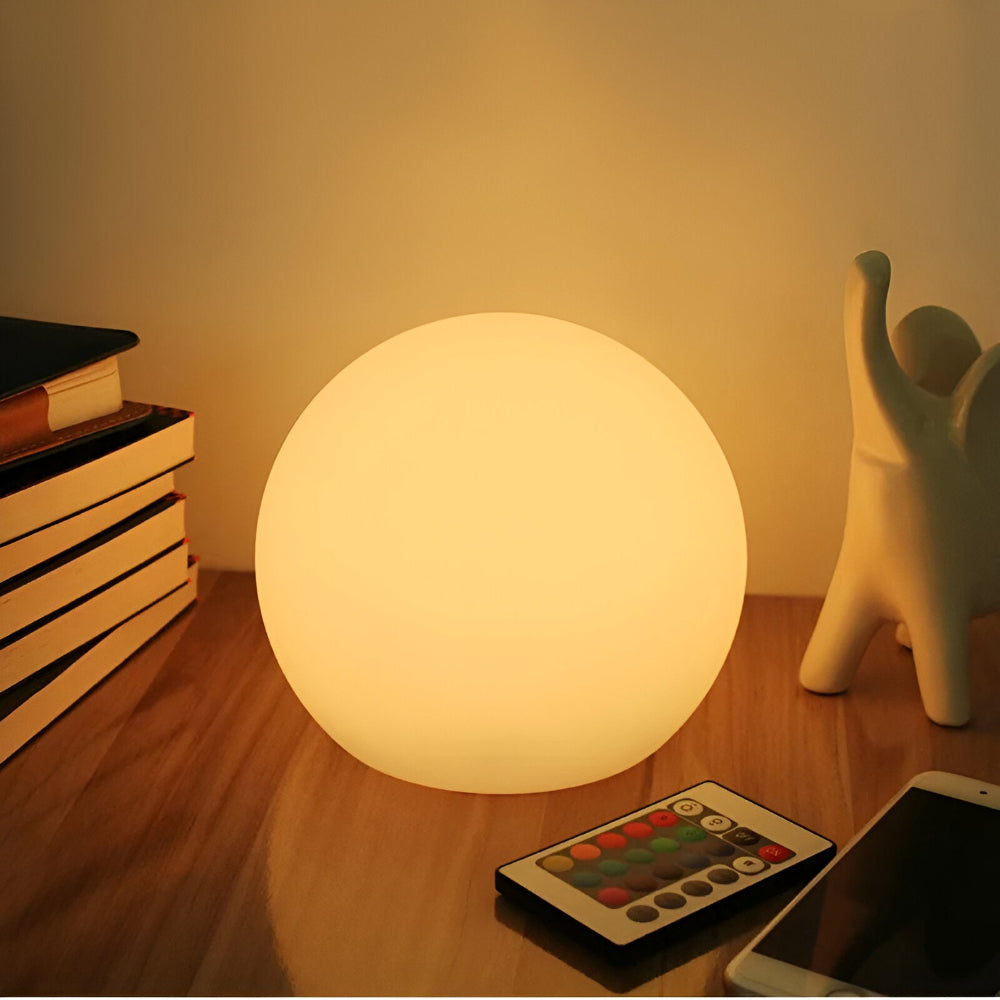 LED Table Lamp with Dynamic Color Change - Mood Lighting Sphere-Orizon Depot
