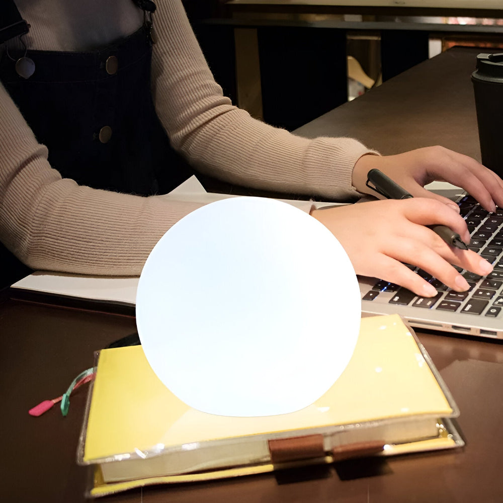 LED Table Lamp with Dynamic Color Change - Mood Lighting Sphere-Orizon Depot