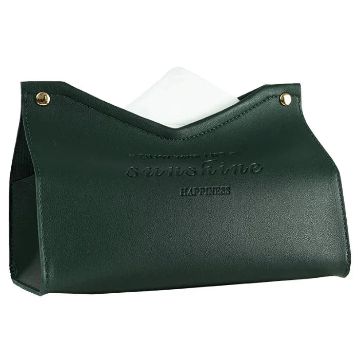 Leather Tissue Box - Nordic Car and Home Decor Napkin Holder-Orizon Depot