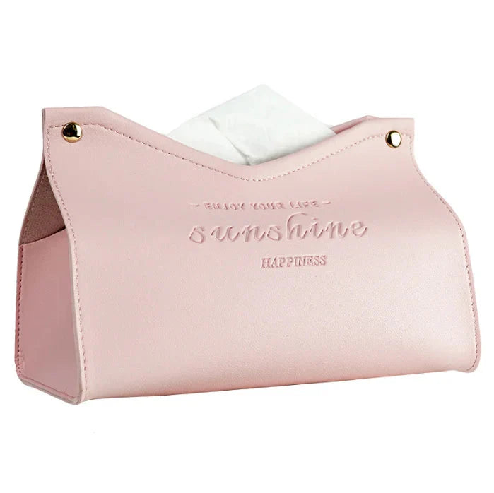 Leather Tissue Box - Nordic Car and Home Decor Napkin Holder-Orizon Depot
