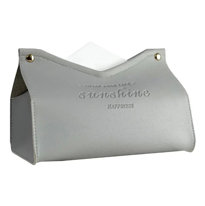 Leather Tissue Box - Nordic Car and Home Decor Napkin Holder-Orizon Depot