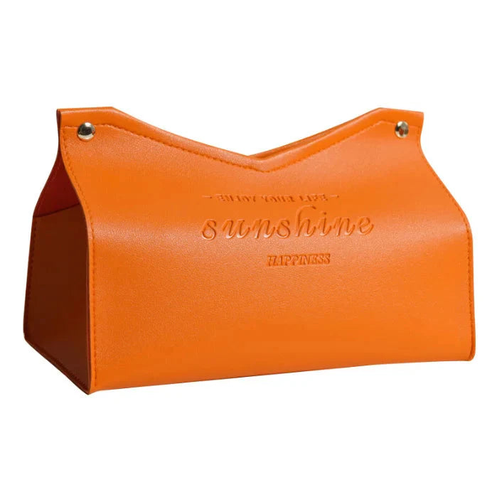 Leather Tissue Box - Nordic Car and Home Decor Napkin Holder-Orizon Depot