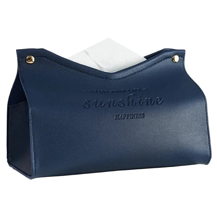 Leather Tissue Box - Nordic Car and Home Decor Napkin Holder-Orizon Depot